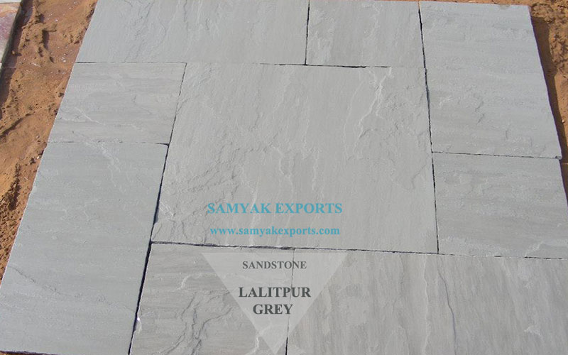 Lalitpur Grey Sandstone Tile Slab Leading Exporter, Manufacturer in India
